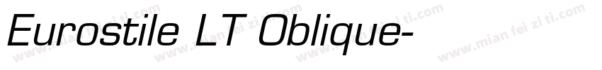 Eurostile LT Oblique字体转换